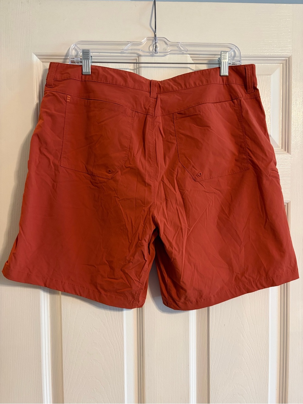 Orvis Jackson Quick Dry Shorts Womens 14 Terracotta Orange Red Hiking Stretch 7" - Picture 5 of 8